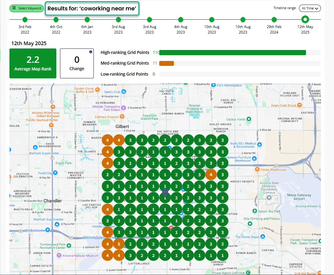 Map Grid Screenshot Coworking Near Me
